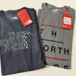The North Face Slim Fit T-Shirt Bundle of 2 NWT Americana Graphic Pocket Tees